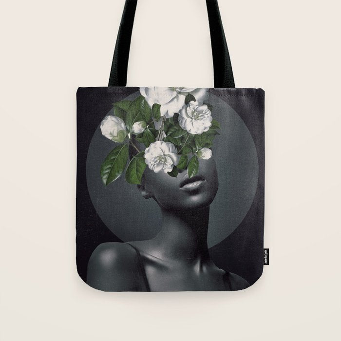 WOMAN WITH FLOWERS 17 Tote Bag Gallery Image 1