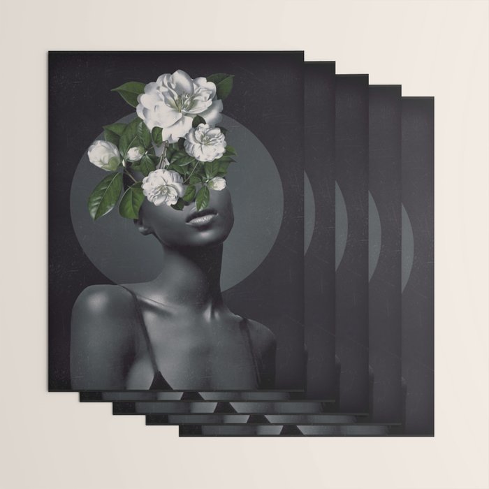 WOMAN WITH FLOWERS 17 Wrapping Paper Gallery Image 3