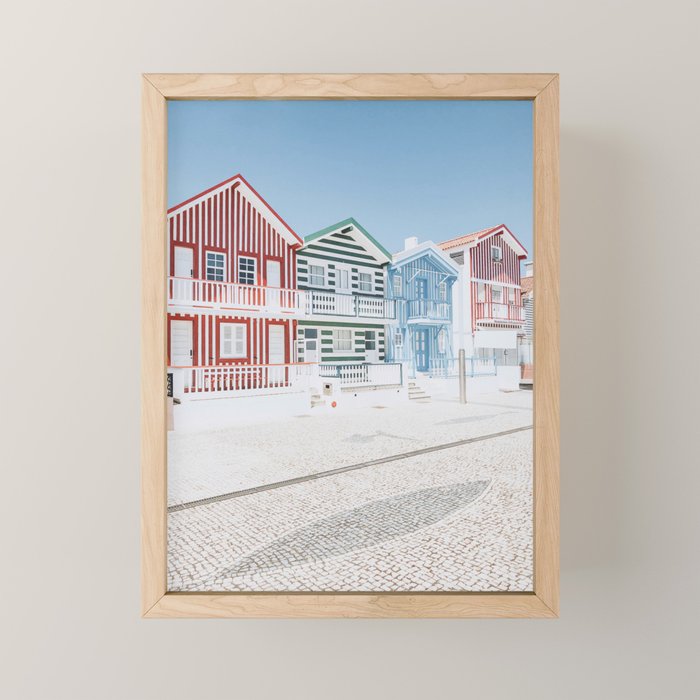 costa nova beach iii - portugal Mini Art Print Gallery Image 1
