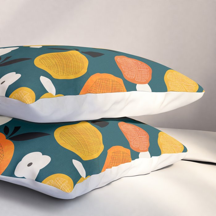 Retro Fruits minimal 2 Pillow Sham Gallery Image 3