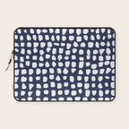Dots (Navy) Laptop Sleeve Gallery Image 1