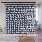 Dots (Navy) Wall Mural Gallery Image 1