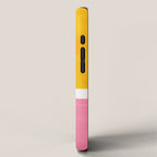 Pastel Yellow Pink Rothko Minimalist Mid Century Abstract Color Field Squares iPhone Case Gallery Image 2