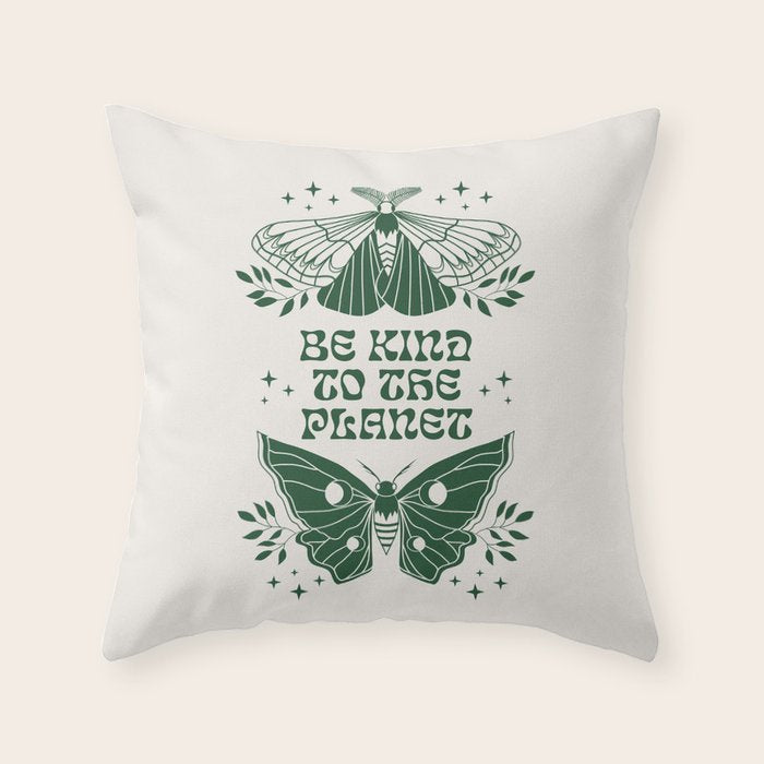 Be Kind to the Planet Throw Pillow Gallery Image 6