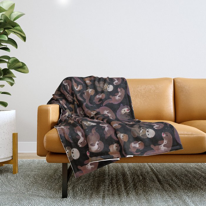 Otter Throw Blanket Gallery Image 1