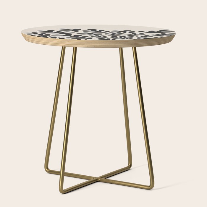 Matisse Black Cut Outs Abstract Mid Century Modern Art Side Table Gallery Image 1