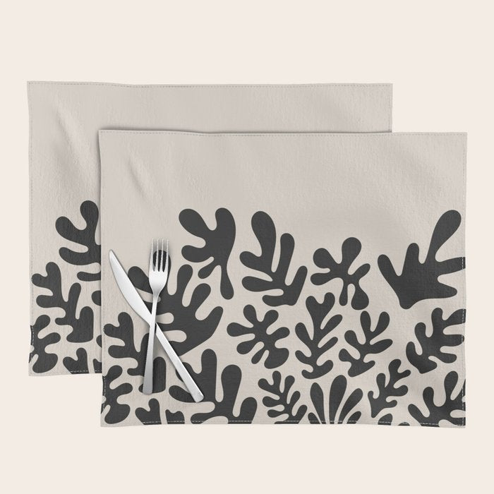 Matisse Black Cut Outs Abstract Mid Century Modern Art Placemat Gallery Image 1