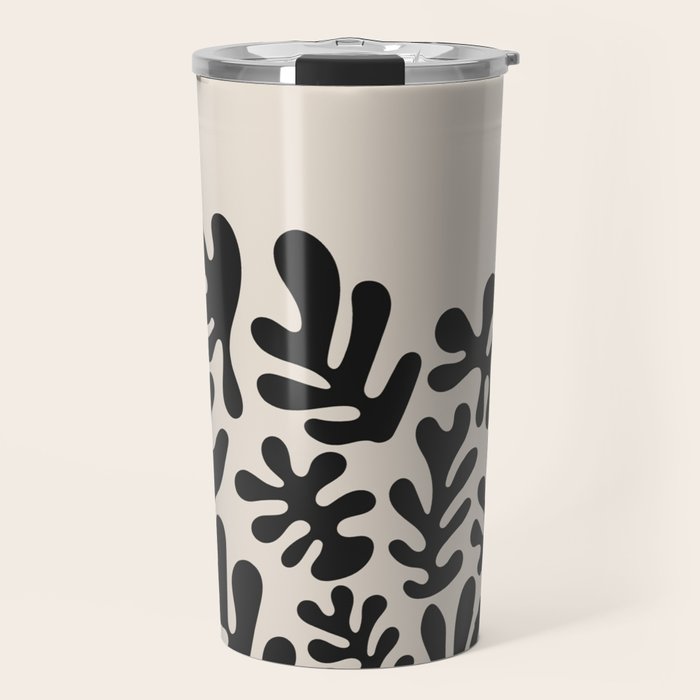 Matisse Black Cut Outs Abstract Mid Century Modern Art Travel Mug Gallery Image 1