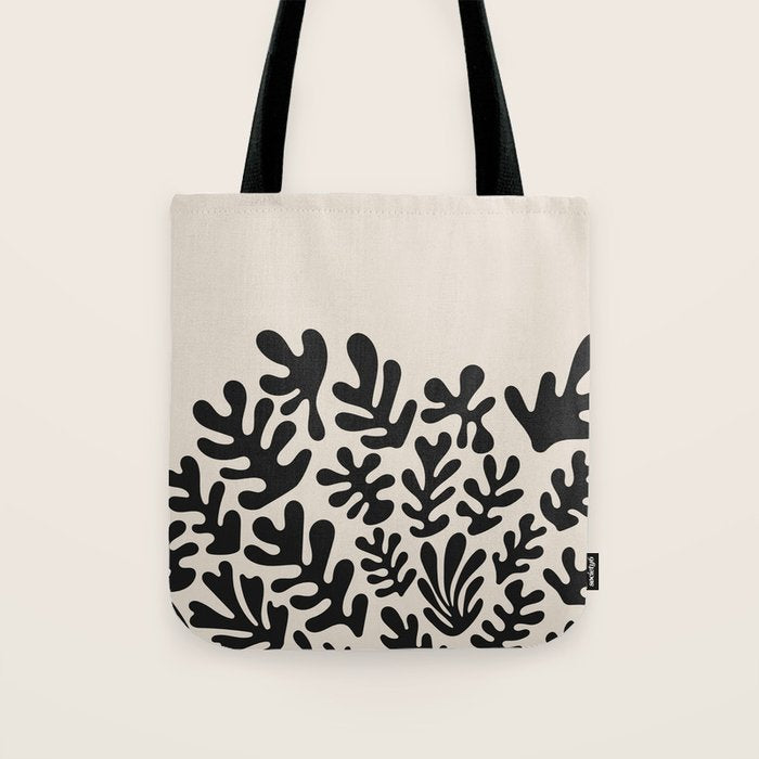Matisse Black Cut Outs Abstract Mid Century Modern Art Tote Bag Gallery Image 1