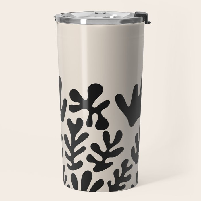Matisse Black Cut Outs Abstract Mid Century Modern Art Travel Mug Gallery Image 2