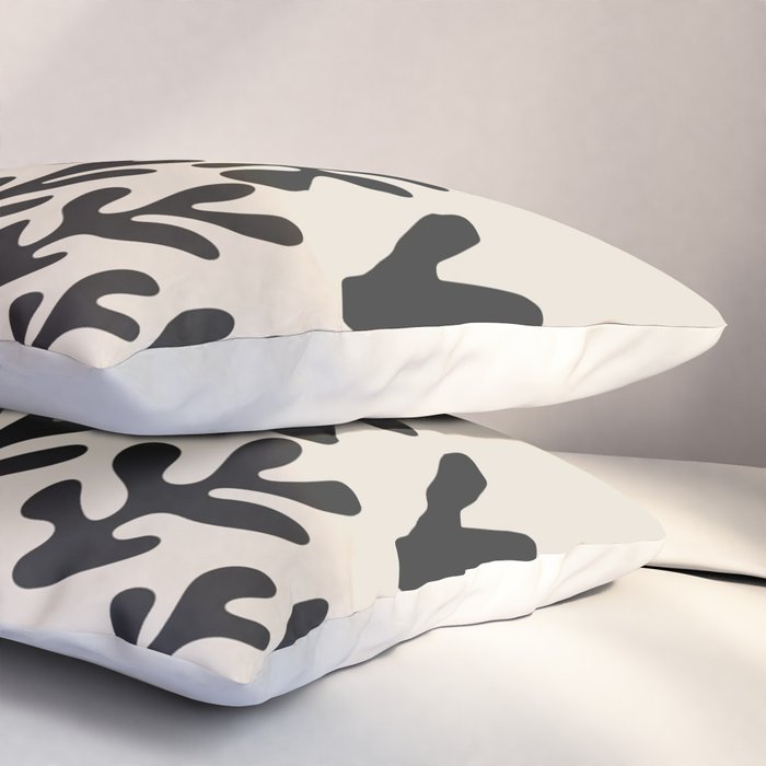 Matisse Black Cut Outs Abstract Mid Century Modern Art Pillow Sham Gallery Image 3