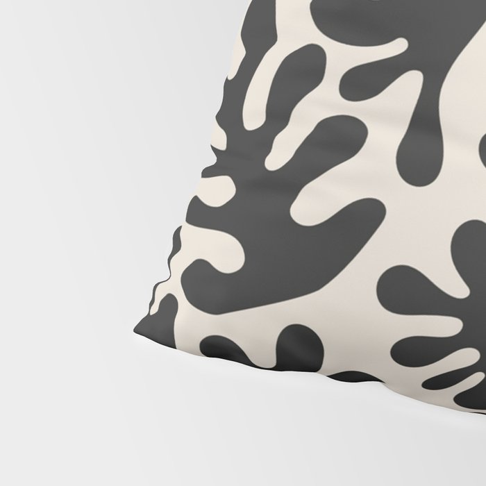 Matisse Black Cut Outs Abstract Mid Century Modern Art Pillow Sham Gallery Image 4