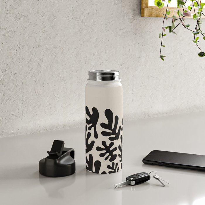 Matisse Black Cut Outs Abstract Mid Century Modern Art Water Bottle Gallery Image 4