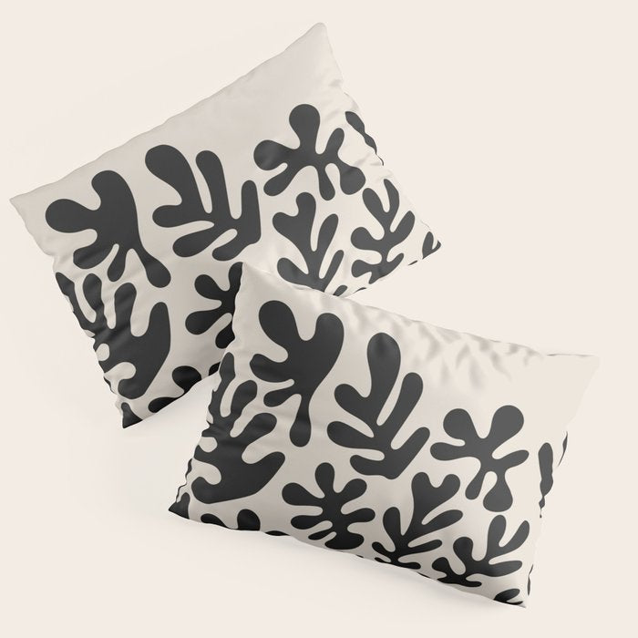 Matisse Black Cut Outs Abstract Mid Century Modern Art Pillow Sham Gallery Image 3