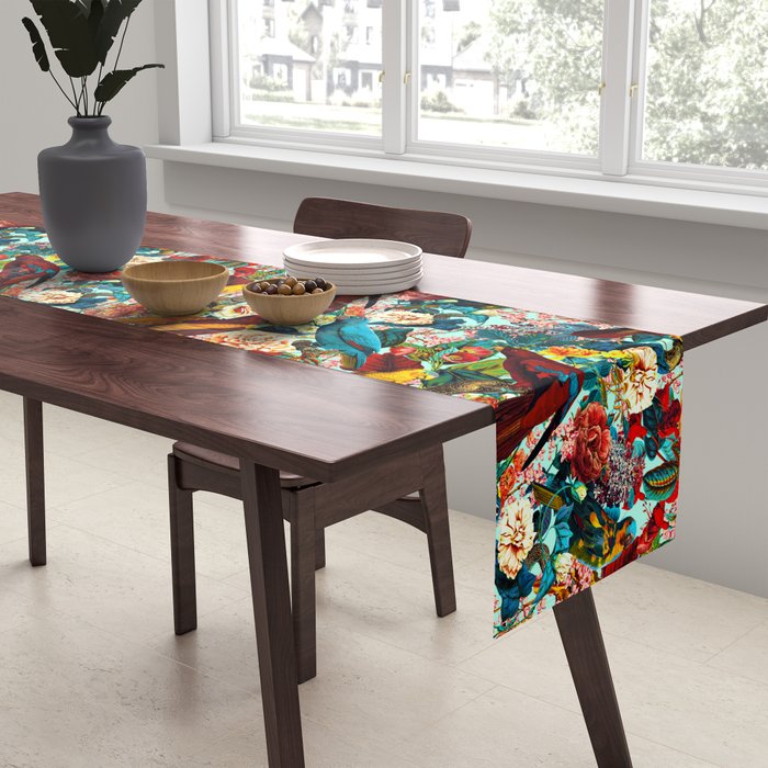 FLORAL AND BIRDS XV Table Runner Gallery Image 2