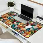FLORAL AND BIRDS XV Desk Mat Gallery Image 2