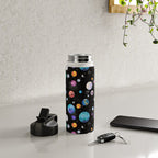Outer Space Planets Watercolor Galaxy Water Bottle Gallery Image 4