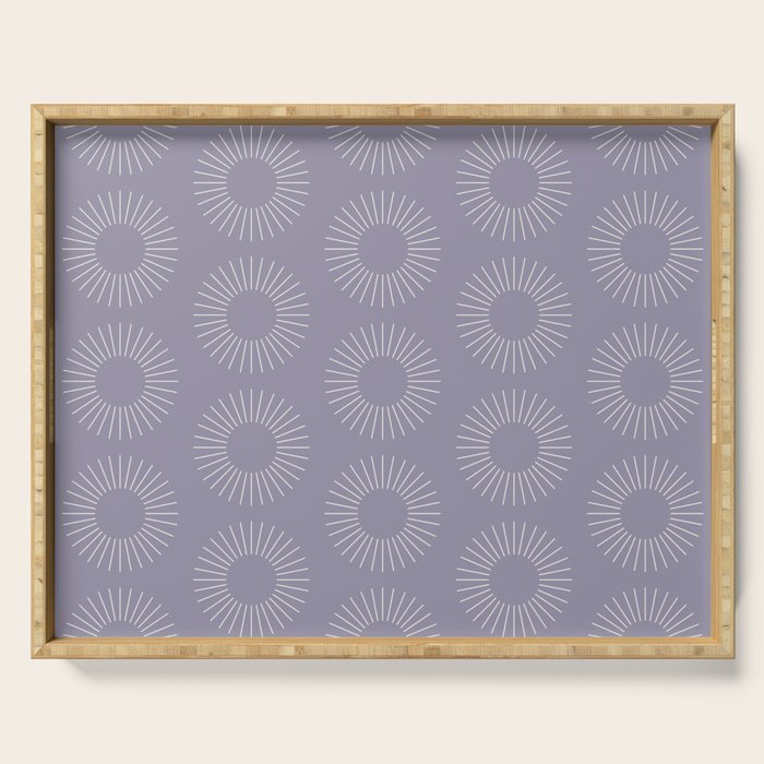 Minimalist Sunray Pattern II Serving Tray Gallery Image 1