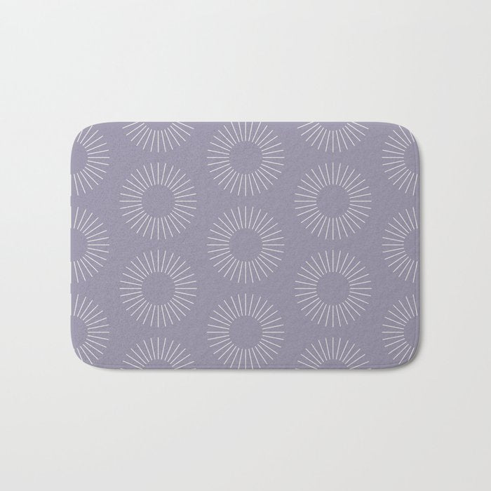 Minimalist Sunray Pattern II Bath Mat Gallery Image 1