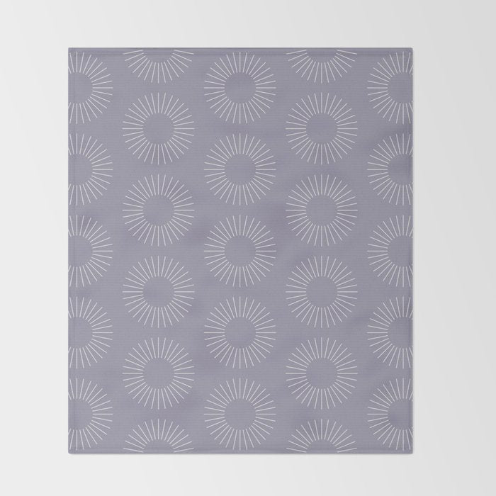 Minimalist Sunray Pattern II Throw Blanket Gallery Image 2