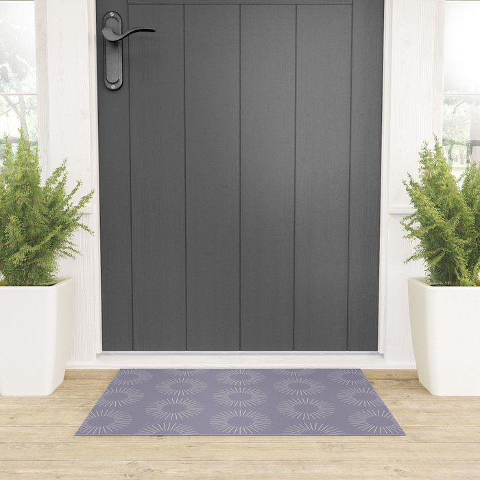 Minimalist Sunray Pattern II Welcome Mat Gallery Image 3