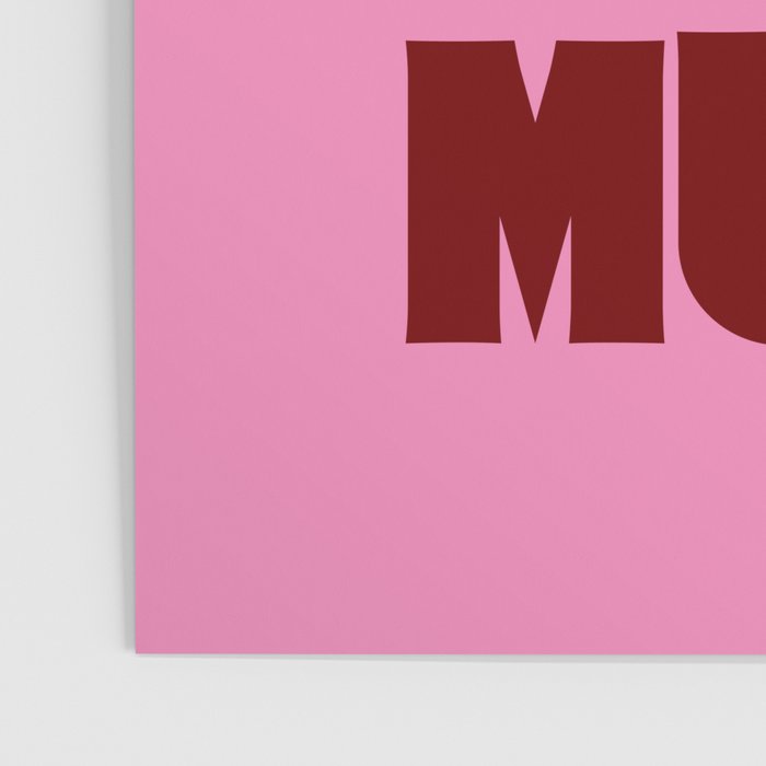 Play That Funky Music - Red and Pink Typography Poster Gallery Image 3