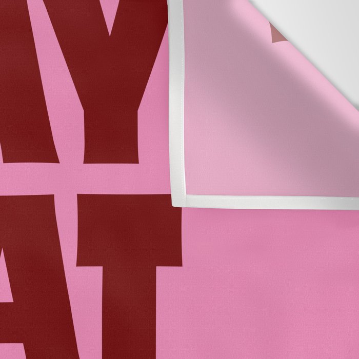Play That Funky Music - Red and Pink Typography Wall Tapestry Gallery Image 3