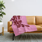 Play That Funky Music - Red and Pink Typography Throw Blanket Gallery Image 1