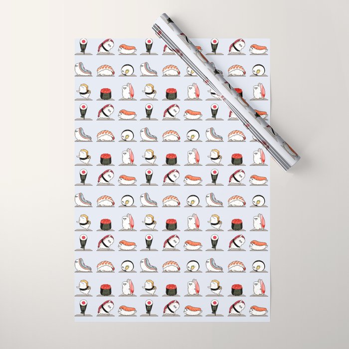 Sushi Yoga Wrapping Paper Gallery Image 1