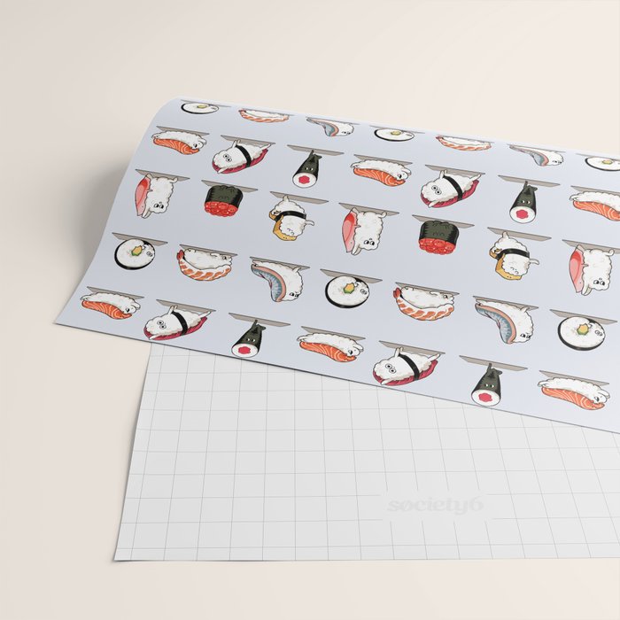 Sushi Yoga Wrapping Paper Gallery Image 2