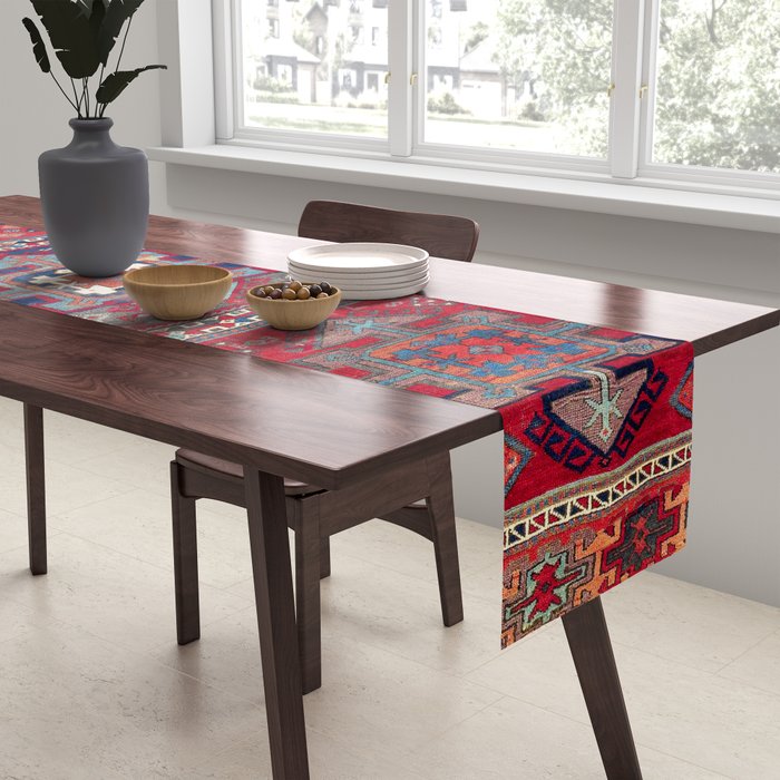 Kurdish Malatya East Anatolian Rug Print Table Runner Gallery Image 2
