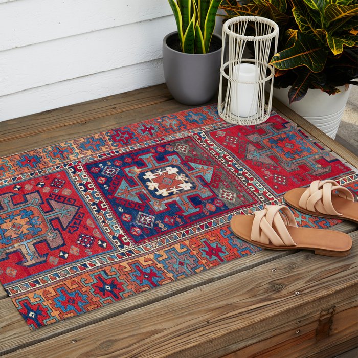 Kurdish Malatya East Anatolian Rug Print Outdoor Rug Gallery Image 2