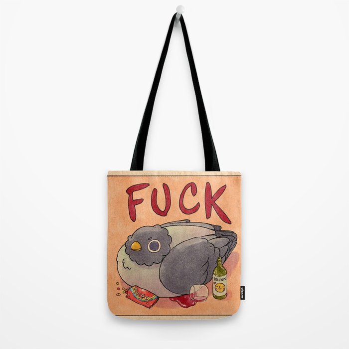 'Fuck' Pigeon 05 Tote Bag Gallery Image 2