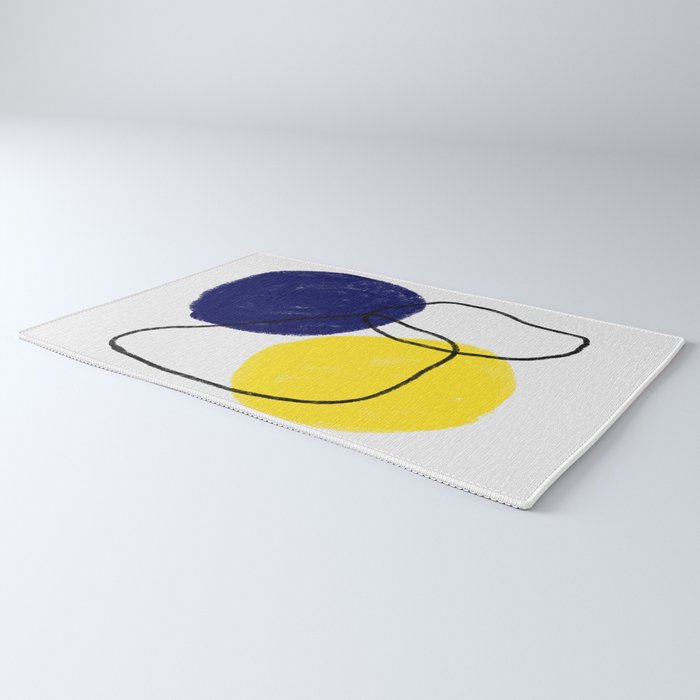 minimal circles Rug Gallery Image 3