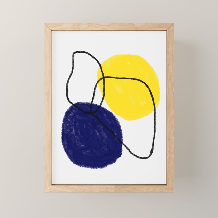 minimal circles Mini Art Print Gallery Image 1