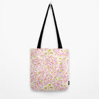 Pink brush stroke flowers Tote Bag Gallery Image 2