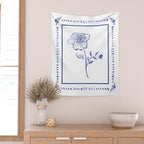 Inky Chintz Floral Wall Tapestry Gallery Image 2