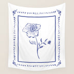 Inky Chintz Floral Wall Tapestry Gallery Image 4