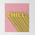 Chill Chill Chill! Throw Blanket Gallery Image 2