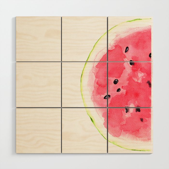 Tutti Frutti. Watermelon Wood Wall Art Gallery Image 1