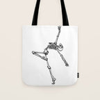 Ballet Skeleton Tote Bag Gallery Image 1