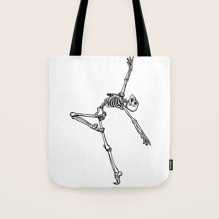 Ballet Skeleton Tote Bag Gallery Image 1
