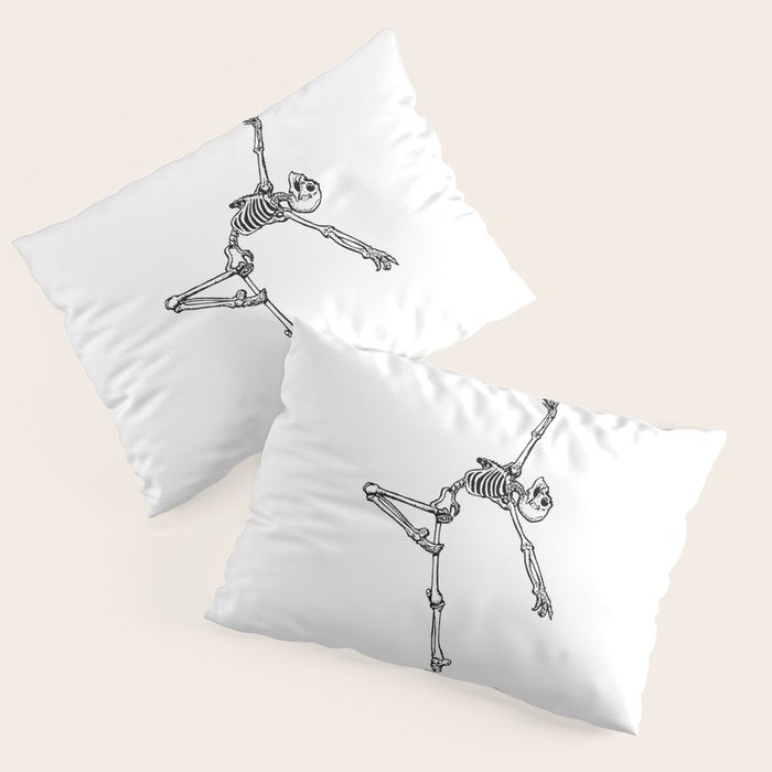 Ballet Skeleton Pillow Sham