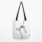Ballet Skeleton Tote Bag Gallery Image 2