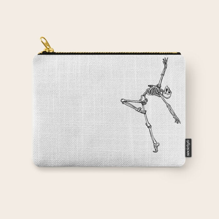 Ballet Skeleton Carry All Pouch