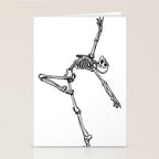 Ballet Skeleton Stationery Card Gallery Image 2
