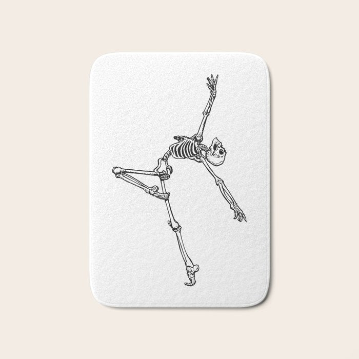 Ballet Skeleton Bath Mat Gallery Image 1
