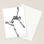 Ballet Skeleton Stationery Card Gallery Image 2