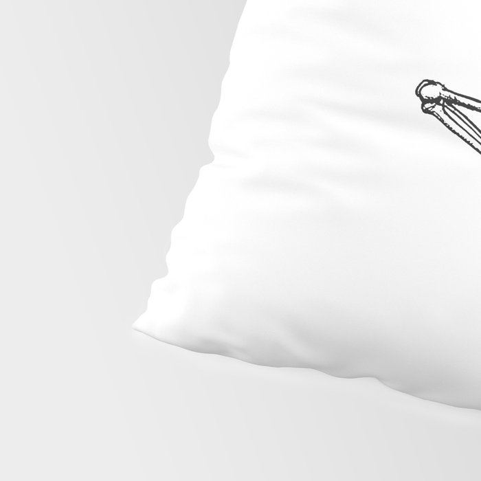 Ballet Skeleton Pillow Sham Gallery Image 4