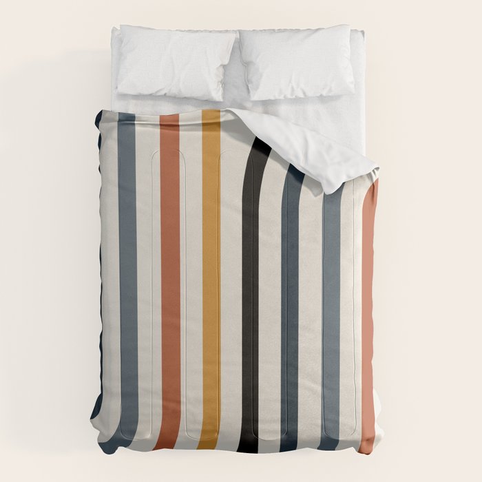 Bold Curvature Stripes IV Comforter Gallery Image 1